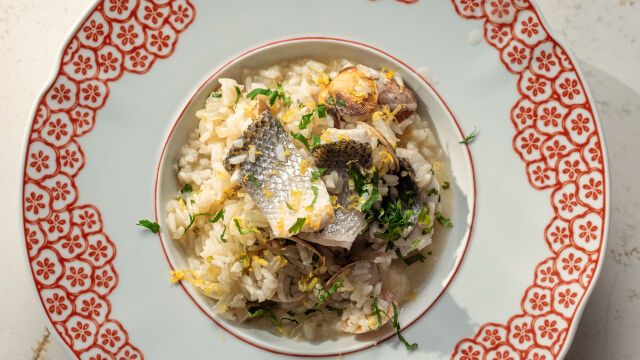 Arroz de Limão com Robalo