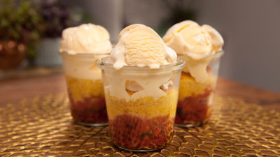 Puding od malina u tegli