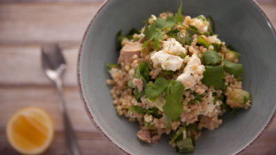 Izraelski kuskus s tunjevinom i avokadom