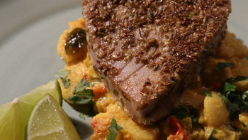 Tuna sa jogurtom i pasuljem