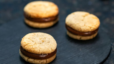 Keksići sa orasima i filom od kafe