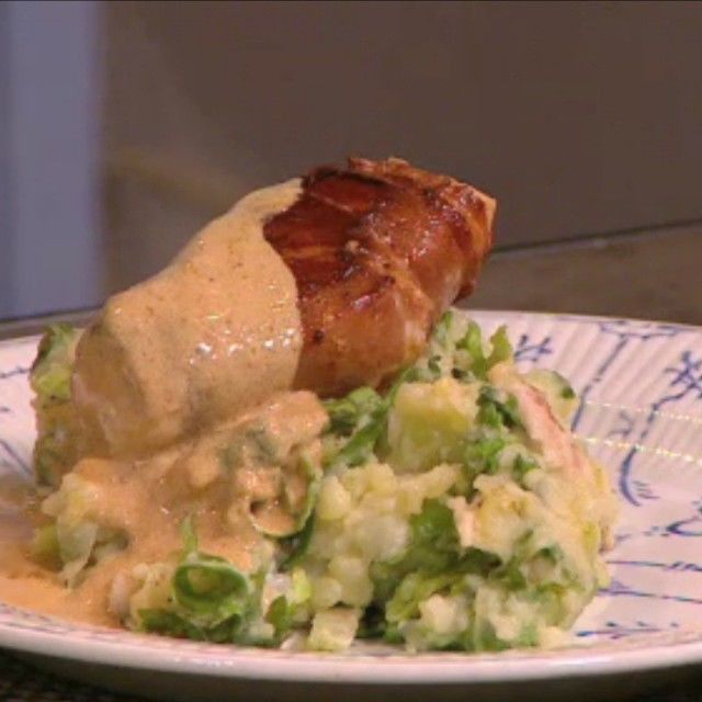Ragu od endivije sa dimljenom pastrmkom i bakalarom