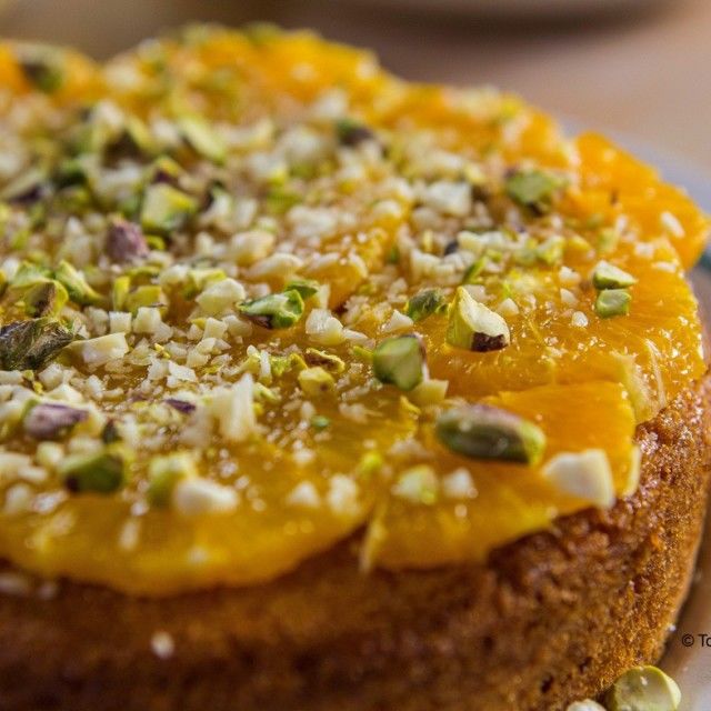 Torta od pomorandže, badema i palente sa panforte sirupom
