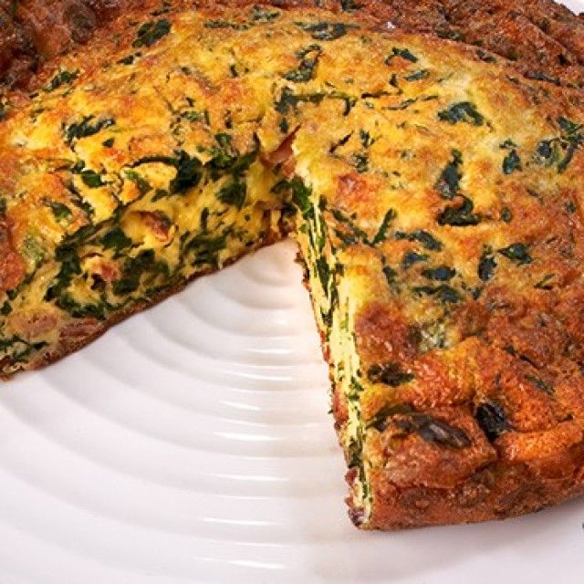 Fritata sa slaninom i grijer sirom