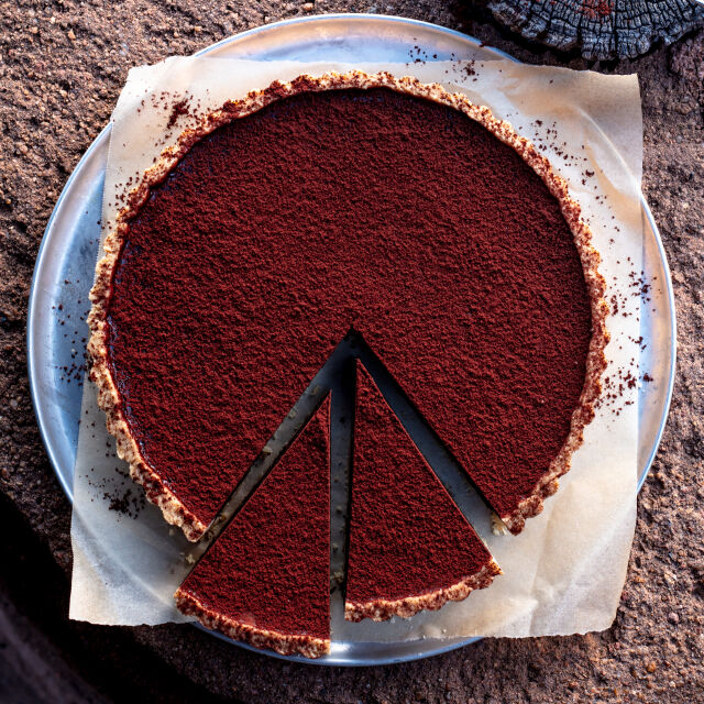 Mlečni, čokoladni tart