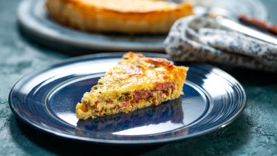 Quiche s klobaso