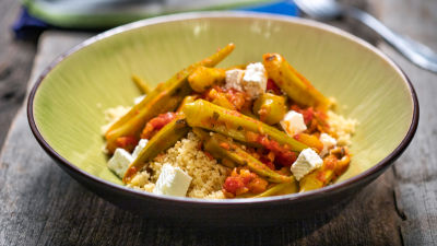 Okra s kuskusom