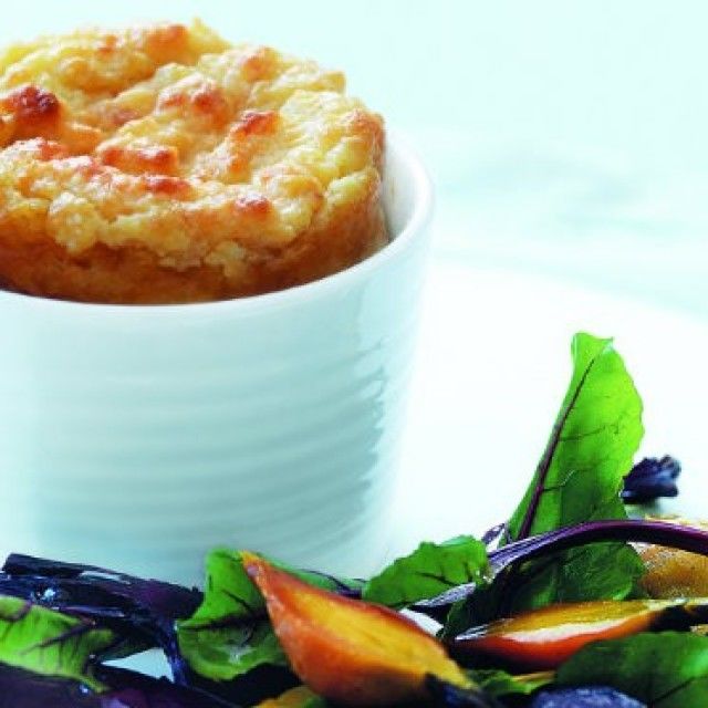 Sufle s solato iz pečene pese