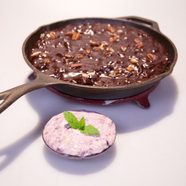 Čoko-pekan torta v ponvi