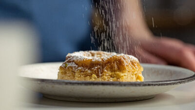 Pudim de Massa Filo e Baunilha Queimada