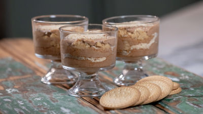 Delícia de Chocolate e Bolacha