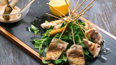 Кефал на шиш