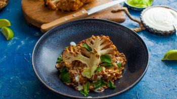 Задушен карфиол с киноа