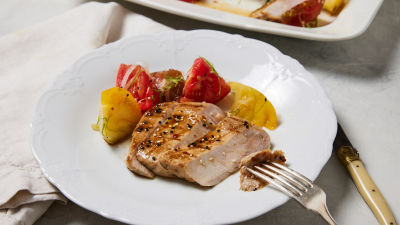 Свински пържоли в хавайски стил