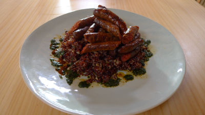 Агнешки наденички с червен ориз