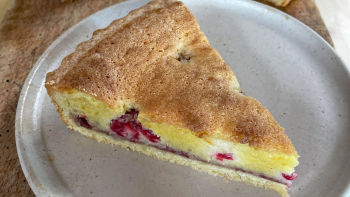 Тарт с малини и бадемов франджипан