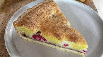 Тарт с малини и бадемов франджипан