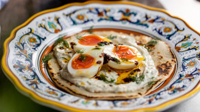 Яйца по турски с хляб роти