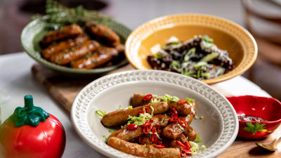 3 вида печена наденица