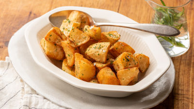 Пържени картофи с патешка мас и оцет с естрагон