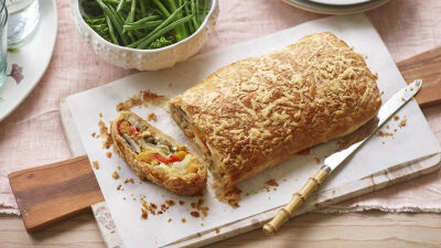 Уелингтън с печени зеленчуци