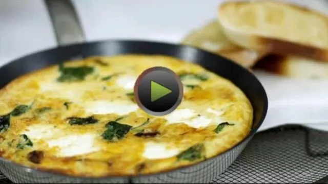 Фритата със спанак и рикота