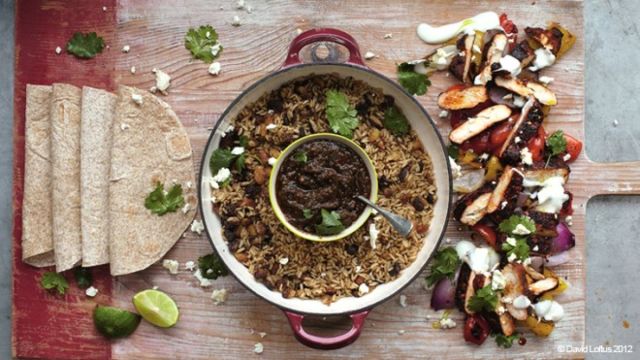 Фахитас с пилешко