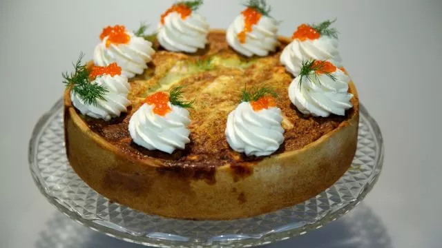 Шведски киш със сьомга