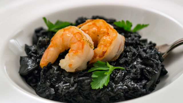 Черно ризото със сепия