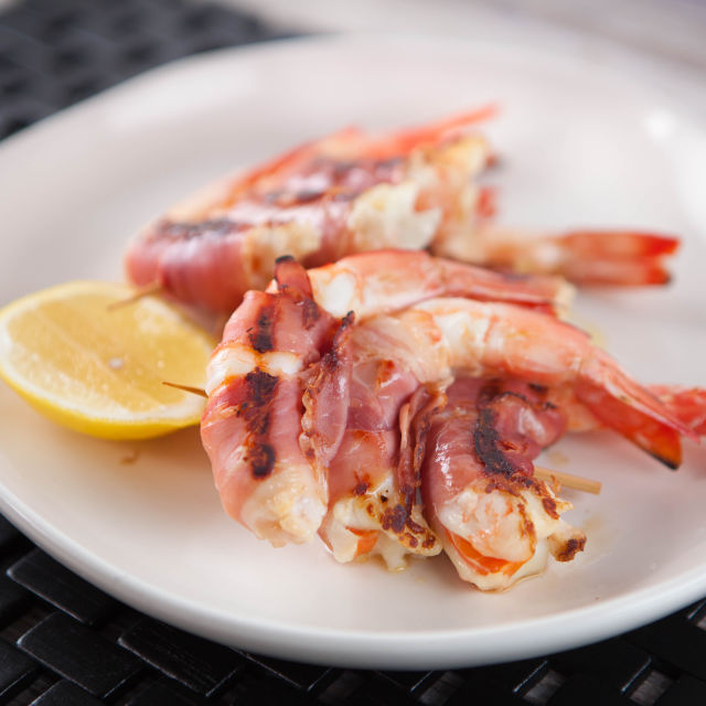 Скариди в прошуто