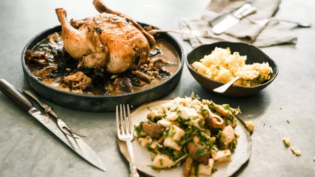 Печено пиле с паста мисо