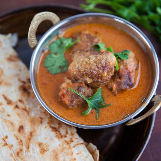 Индийско къри с кюфтета