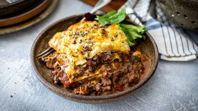 Лазаня с телешко рагу