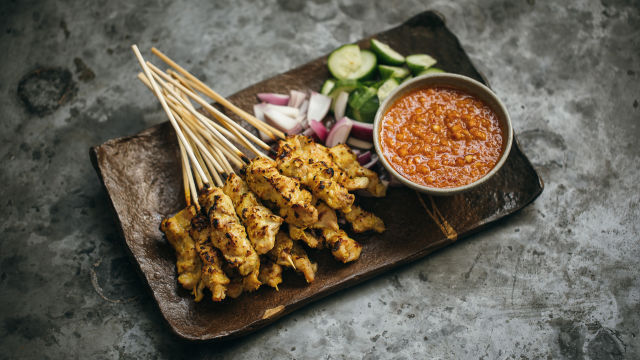 Пилешки сатай шишчета по малайзийски