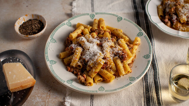 Паста със свинско рагу