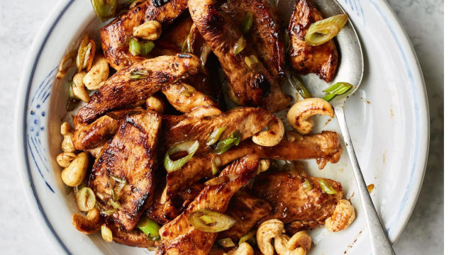 Пиле с хойсин и кашу