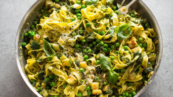 Super zelena pesto tjestenina