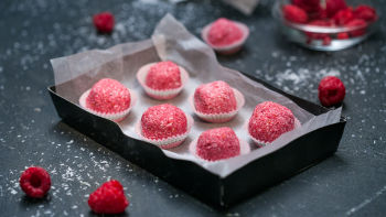 Raspberry Coconut Candies