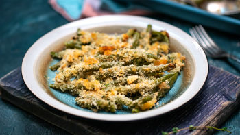 Zapečene mahune s paprom s limunom i parmezanom