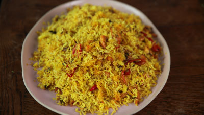 Biryani s kozicama i šafranom