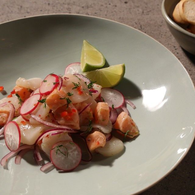 Ceviche s jakobovim kapicama