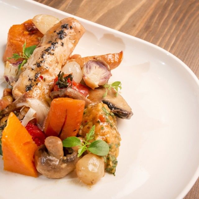 Složenac sa zečetinom i gljivama