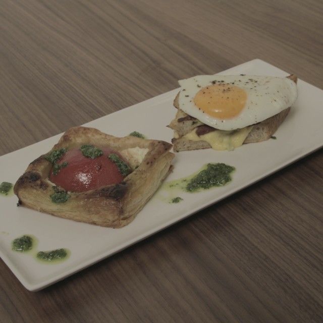 Tortice s rajčicama i Croque monsieur