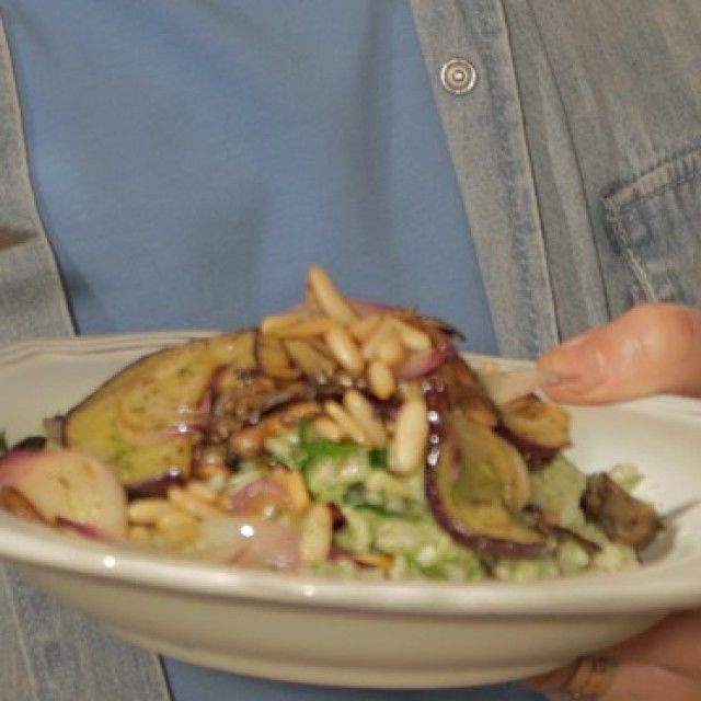 Riža s pestom i povrćem