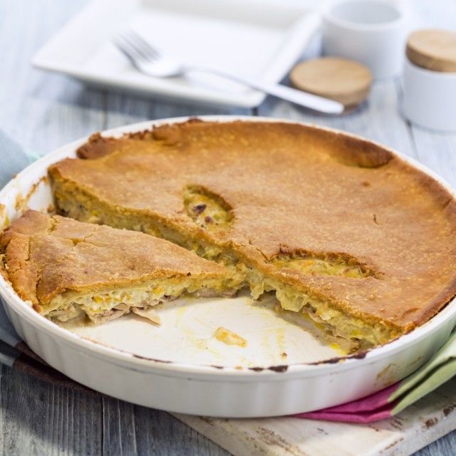 Pita s piletinom i topljenim sirom