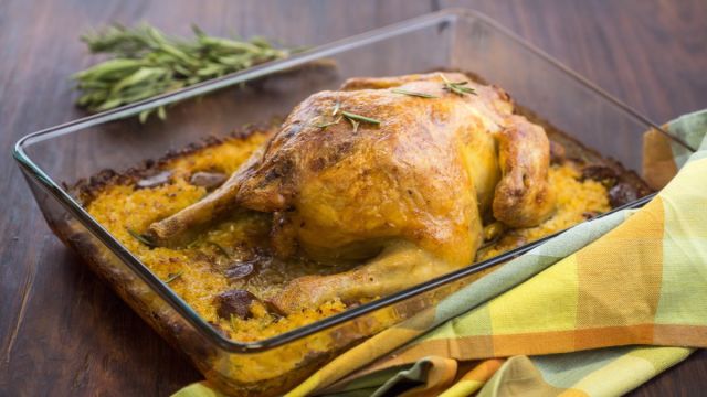 Pile punjeno kestenima i tikvom