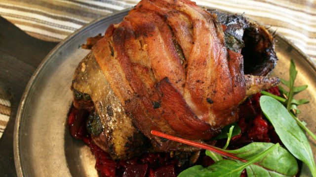 Jarebica s rižotom od cikle