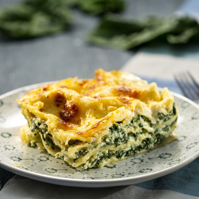 Lazanja od sira i špinata