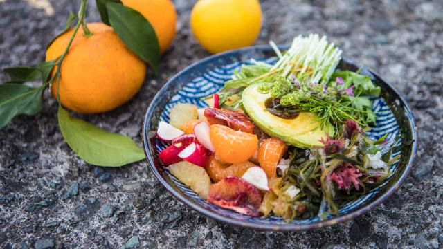 Salata od japanskog citrusnog voća i avokada
