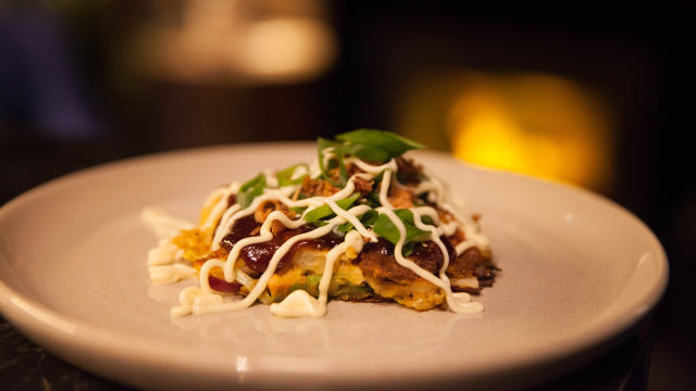 Palačinke s orijentalnim gljivama i zeljem